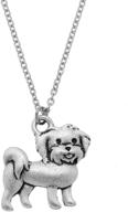 🐶 pammyj dog jewelry - necklace for girls and women, 17.5 inches - perfect for puppy lovers logo