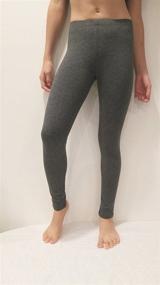 img 3 attached to 🩲 Stretchable Cotton Spandex Leggings for Girls - Ideal Activewear & Sports Clothing