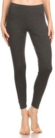 img 4 attached to 🩲 Stretchable Cotton Spandex Leggings for Girls - Ideal Activewear & Sports Clothing