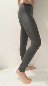 img 2 attached to 🩲 Stretchable Cotton Spandex Leggings for Girls - Ideal Activewear & Sports Clothing