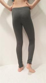 img 1 attached to 🩲 Stretchable Cotton Spandex Leggings for Girls - Ideal Activewear & Sports Clothing