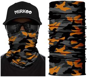 img 4 attached to MIRKOO Camo Tube Face Mask for Motorcycling Cycling Hiking Camping Fishing 🎭 - Breathable, Seamless, Dust-proof, Windproof, UV Sun Protection - Men, Women, Teenager (Model 741)