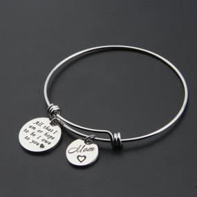 img 3 attached to 🎁 Zuo Bao Mom Gift from Daughter/Son: All That I Am or Hope to Be, I Owe to You Mom - Charm Bracelet