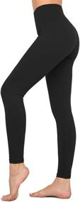 img 4 attached to 🩲 High Waist Compression Yoga Pants by Dragon Fit with Inner Pockets - Tummy Control, Stretch Workout Leggings for Women