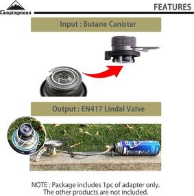 img 1 attached to Адаптер для кемпингового гриля CAMPINGMOON Safety