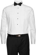 gentlemens collection white tuxedo pleats logo