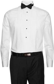 img 4 attached to Gentlemens Collection White Tuxedo Pleats