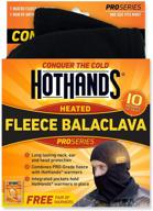 🔥 hothands black fleece balaclava - ultimate warmth and style logo