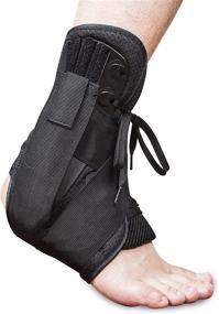 img 4 attached to New Update Ankle Braces Lace Up Ankle Brace Adjustable Ankle Stabilizer Brace Ankle Injury Recovery Prevent Re Injury