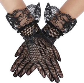 img 1 attached to Ultimate Special Occasion Accessories Set: BABEYOND Pillbox Fascinator Gloves Necklace for Women