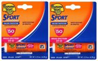 🍌 banana boat sport spf 50 sunscreen lip balm (2 pack): ultimate lip protection for active sun lovers logo