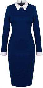 img 4 attached to HOMEYEE Celebrity Business Bodycon Dresses Women's Clothing