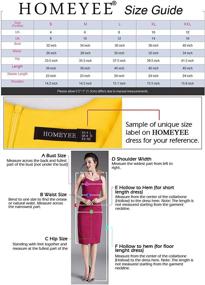 img 1 attached to HOMEYEE Celebrity Business Bodycon Dresses Women's Clothing