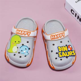 img 1 attached to 👧 Cute Cartoon Kid Garden Clogs - Slip On Sandals for Boys and Girls | Water Shower Slippers