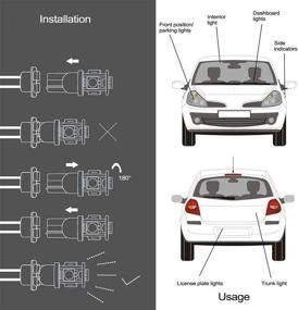 img 2 attached to 158 LED Bulb W5W 2825 168 192 194 T10 Wedge Light Bulbs 12V Cool White for Car Side Marker Lights Dome Map Door Courtesy License Plate 0.5W 10-Pack by Makergroup