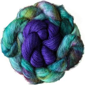 img 4 attached to Living Dreams Yarn Set LACE LIAISON: Luxurious Alpaca & Silk Hand-Dyed in USA, Color Combo RENDEZVOUS