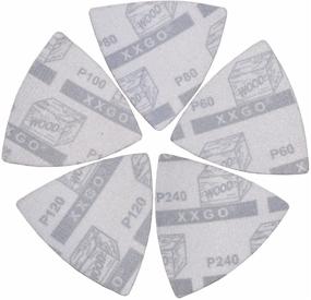 img 1 attached to 🔧 XXGO Triangular Oscillating Multi Tool Sanding Pads - 55 Pcs Assorted Grit Pack (3-1/8 Inch 80mm) - No.XG5501