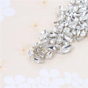 img 2 attached to XINFANGXIU Bridal Applique Rhinestone Crystal