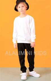 img 3 attached to 👕 ALALIMINI Cotton Crewneck Sweatshirts for Boys & Girls: Long Sleeve Pullover Tshirts for Toddler Kids