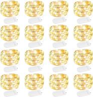 🎉 enhance your decor with 16 pack fairy lights battery operated - perfect for weddings, christmas garlands & party decorations логотип