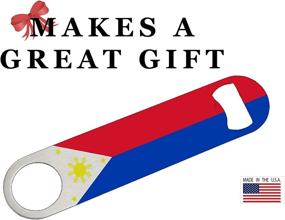 img 1 attached to Premium Philippines Filipino Flag Speed Bottle Opener: The Perfect Heavy-Duty Gift