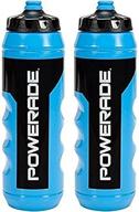 💦 powerade 32 oz squeeze water bottle - ultra-convenient 2 piece set logo