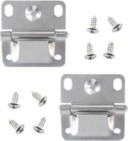 img 4 attached to 🔧 Premium Stainless Steel Hinge Replacement Set for Coleman Coolers 5235 6262 6270 - Usamate Cooler (Pack of 2)