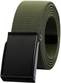 img 4 attached to 👨 Moonsix Elastic Stretch Military Flip Top Men's Belts: Versatile and Stylish Accessories