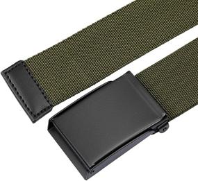 img 3 attached to 👨 Moonsix Elastic Stretch Military Flip Top Men's Belts: Versatile and Stylish Accessories