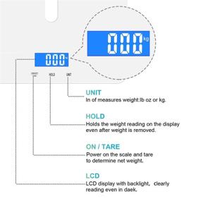 img 1 attached to 🐾 MINDPET-MED Digital Baby Pet Scale with 3 Weighing Modes (kg/oz/lb), Maximum 220 lbs Capacity, Precision up to ±0.02lbs, White - Ideal for Infants, Puppies, and Moms