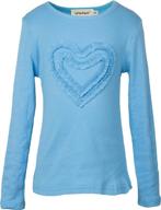 ❤️ heart shaped sleeve t shirt for girls by ipuang - girls' clothing logo