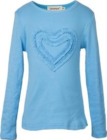 img 2 attached to ❤️ Heart Shaped Sleeve T Shirt for Girls by Ipuang - Girls' Clothing