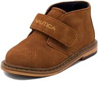 👞 nautica kids chukka boot – мальчики' обувь на выходную с ремешком с регулируемой застежкой (для малышей и младших детей): стильная и комфортная обувь для мальчиков логотип