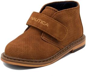 img 4 attached to 👞 Nautica Kids Chukka Boot – Мальчики' Обувь на выходную с ремешком с регулируемой застежкой (для малышей и младших детей): Стильная и комфортная обувь для мальчиков