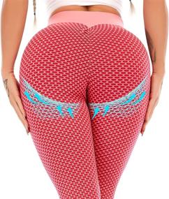 img 2 attached to 🍑 ViCherub Women's Scrunch Butt Leggings - Peach Lift High Waist Yoga Pants for TikTok, Workout, Tummy Control, and Butt Lifting