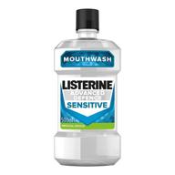 🌿 advanced defence sensitive listerine mouthwash - 500ml, fresh mint logo