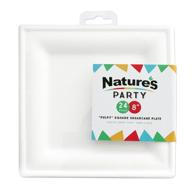 natures party square sugarcane length logo