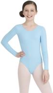 👗 capezio long sleeve leotard for girls - team basics collection logo