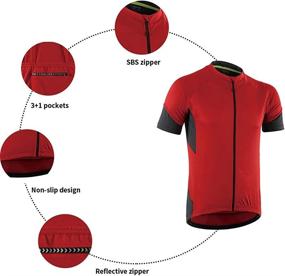 img 1 attached to 🚴 Dooy Men's Cycling Jersey - Short/Long Sleeve Bike Bicycle Shirts - Biking Clothing with Breathable and Quick-Dry Technology - Shirt with Convenient Pockets