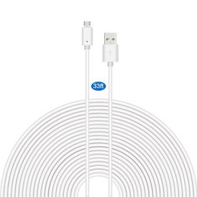 img 4 attached to 🔌 Veanic 33Ft Security Camera Power Extension Cable: Ideal Charger for Wyze, Yi, Nest, Blink XT, Furbo Dog, Arlo Q, Netvue Cam & More