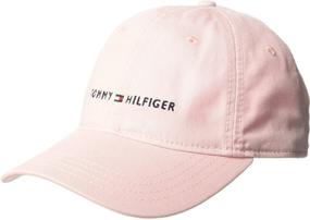 img 3 attached to 🧢 Classic Style Enhanced: Tommy Hilfiger Men's Logo Dad Baseball Cap