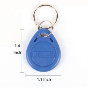 img 3 attached to 🔑 Wholesale Eau 100 Pcs 125KHz RFID Key Fobs for Door Entry Access Control"