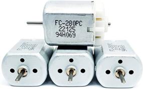 img 2 attached to 🔑 High-Quality 4 Pack - 10mm Round Shaft Central Door Lock Actuator Motor FC-280PC-22125: Spindle for Power Locking Repair Engine