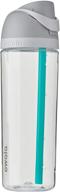 🎽 owala freesip clear water bottle with straw - bpa-free, 25-ounce, ideal for sports and travel, shy marshmallow logo