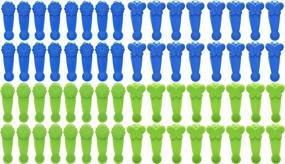 img 4 attached to 🦋 64-Piece Set of Large Butterfly and Flower Magnetic Fun Clips! Vibrant Blue and Green Clips with Strong Hold! Ideal for Kitchen Organization and Food Storage on Fridge or in Large Bag!