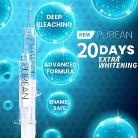 img 1 attached to 💎 Purean Teeth Whitening Kit-2 Syringes of 5ml Professional 35% Carbamide Peroxide Gel-Bright White Smile Set with Mouth Tray-LED Light included