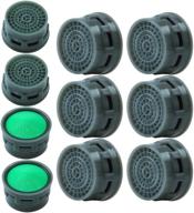 🚰 set of 10 elcoho faucet aerator flow restrictor inserts - replacement parts for bathroom or kitchen faucets logo