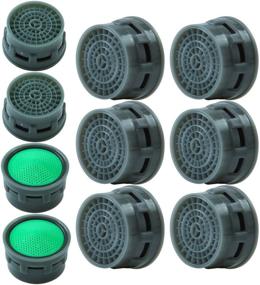 img 4 attached to 🚰 Set of 10 Elcoho Faucet Aerator Flow Restrictor Inserts - Replacement Parts for Bathroom or Kitchen Faucets