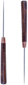 img 4 attached to 🔧 ZLKSKER (Set of 2) Scratch Awl Tools for Leathercraft – Wooden Handle, Sewing Tailors Awl for Punch Stitching, DIY Handmade Leather Craft Repair