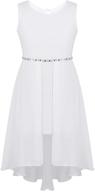 vastwit chiffon wedding bridesmaid high low girls' clothing in skirts & skorts logo